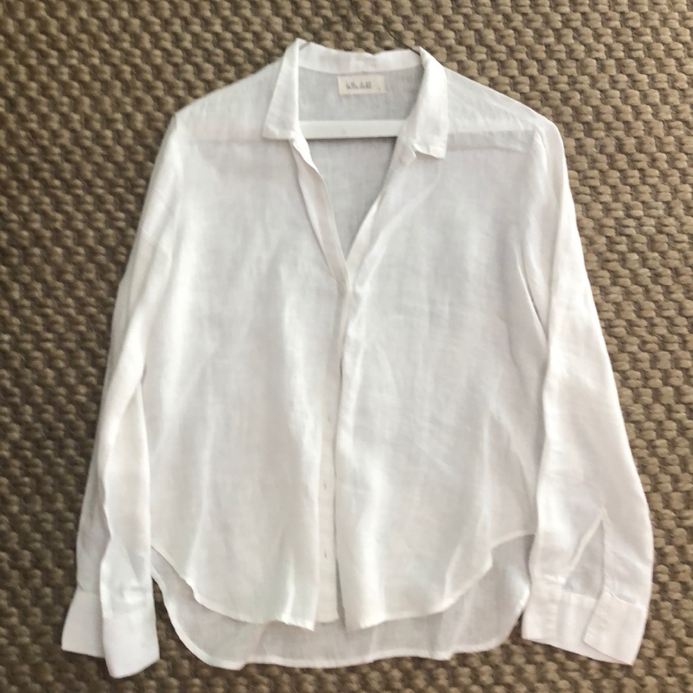 Bella Dahl linen button down blouse